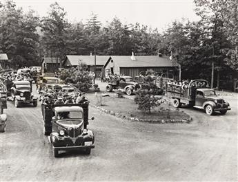 (NEW DEAL PROGRAMS: CCC BOYS) A group of 10 photographs depicting the Civilian Conservation Corps.